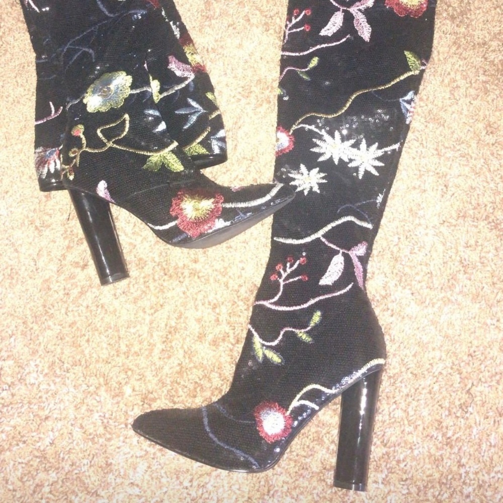 Thigh high woman’s boots